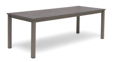 Jet sæt spisebord grå 220x90 cm